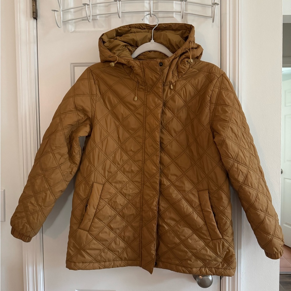 Madewell Quilted Tan Puffer Jacket